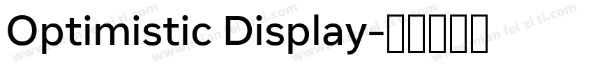 Optimistic Display字体转换